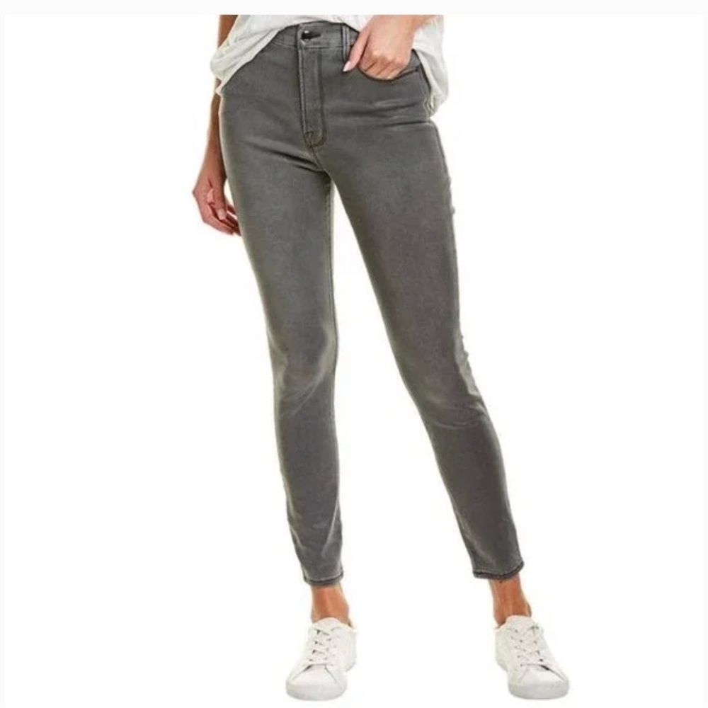 Good American Good Waist Coated Skinny Ankle Jeans SZ 6 / 28